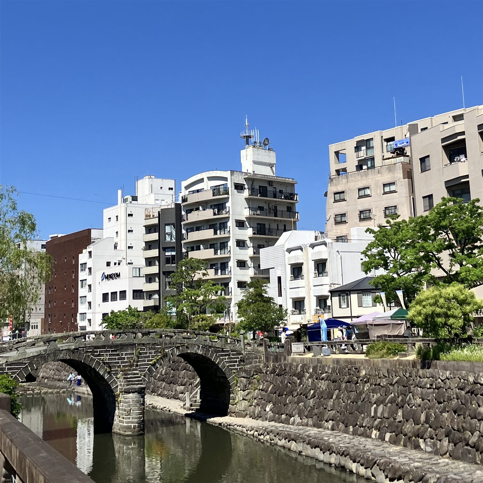 長崎の川と石橋